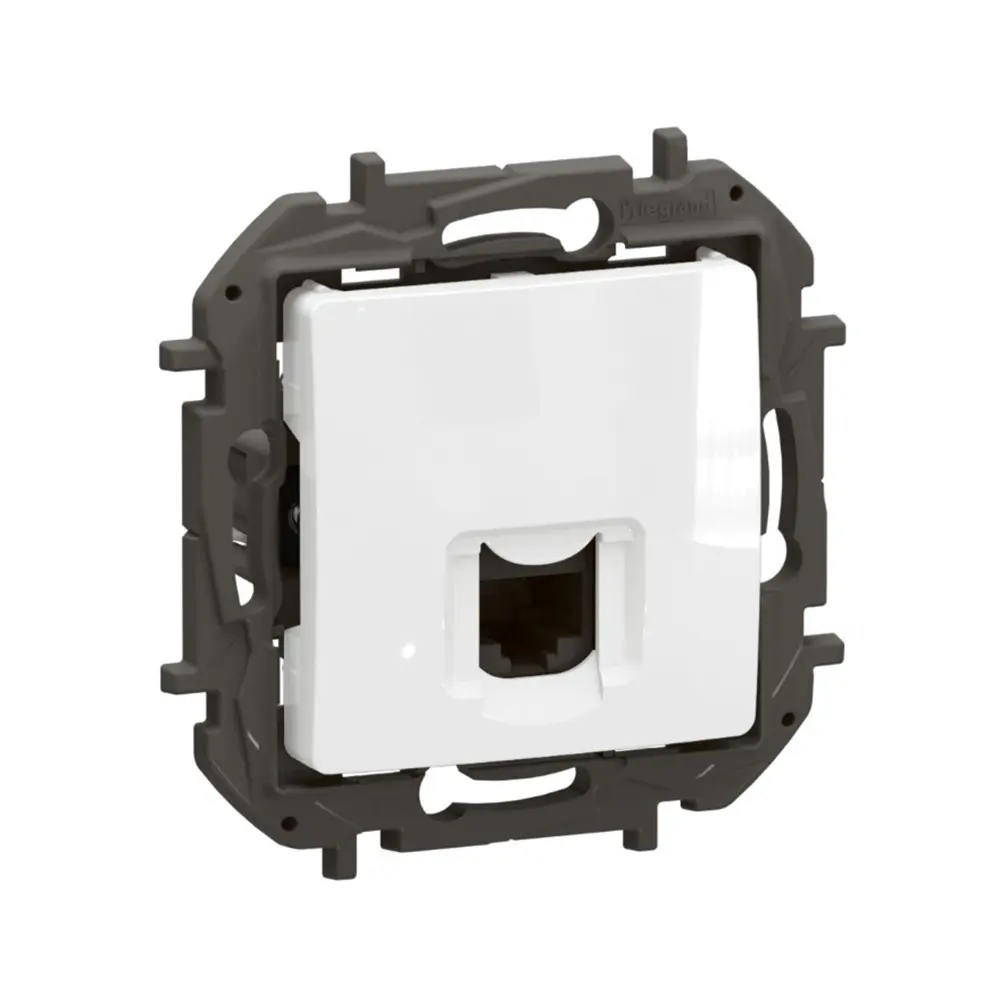 Розетка RG45 Cat5.e UTP, Бяла New Niloe