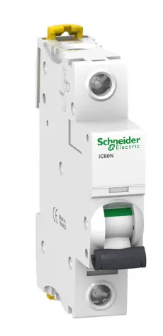 Автоматичен прекъсвач Schneider IC60N 1P крива B 6kA 25A