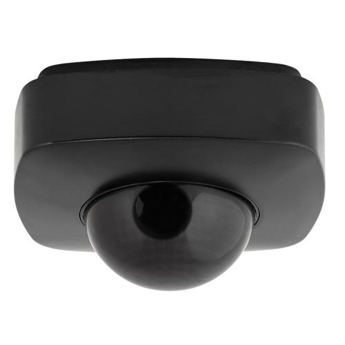 PIR сензор за движение и присъствие за открит монтаж с черна леща 10m IP20 черен