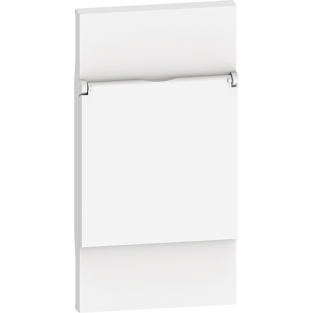 Лицев панел с капаче за контакт 2 модула, бял Living NOW