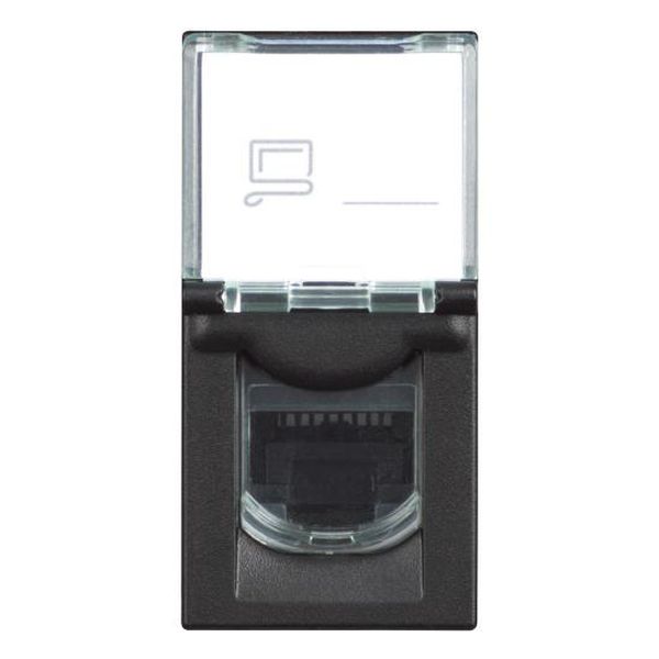 Интернет розетка 1xRJ45 Cat.6  UTP 1M,черен Living NOW