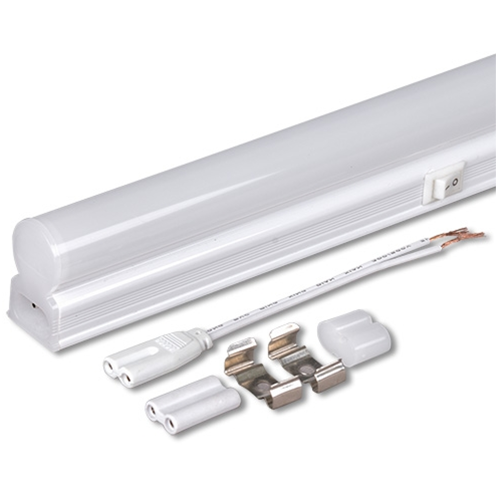 LED ЛИНЕЙНО ОСВЕТИТЕЛНО ТЯЛО Ultralux Т5 С КЛЮЧ, 4W, 6000K, 220-240V AC, IP20, СТУДЕНА СВЕТЛИНА