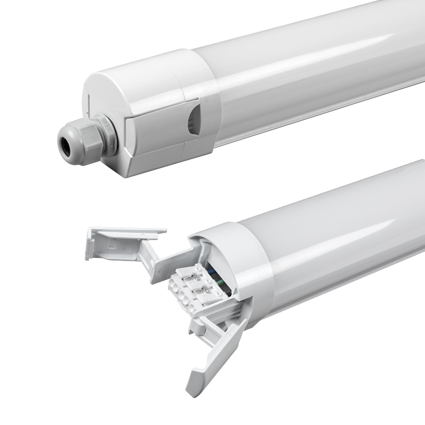 LED SLIM ИНДУСТРИАЛНО ОСВ. ТЯЛО Ultralux CCT PC, 1,50М, 50W, 220V-240V AC, IP65 6250LM