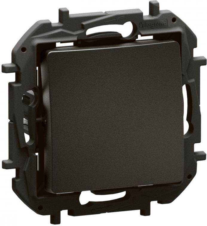 Ключ сх.1 обикновен 10А автом.клеми, Черен New Niloe