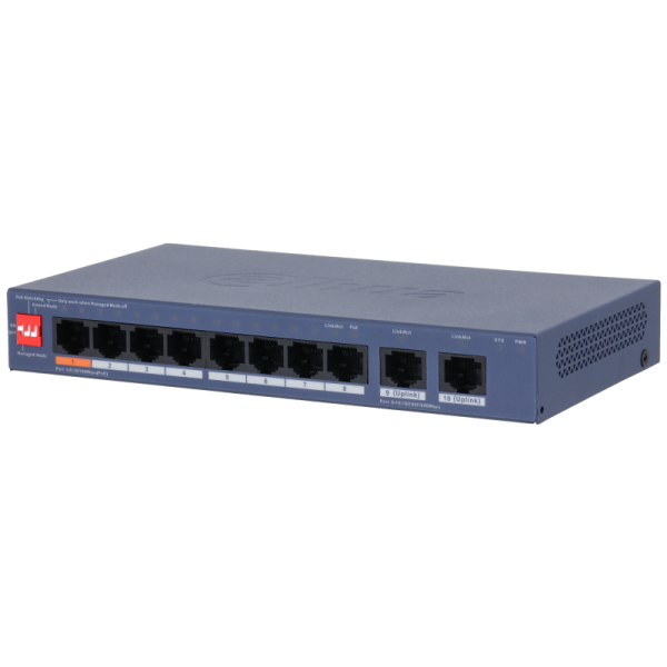 10-портов Cloud POE суич Dahua CS4010-8ET2GT-60